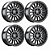 Roda Hostile Battle H137 17x9 6x139.7 0mm Preto Fosco - Imagem 2