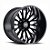 Roda Hostile Fury H114 20x9 6x139.7 0mm Preto Brilhante - Imagem 1