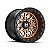Roda Hostile Glamis H133 15x10 4x137  0mm  Bronze Fosco - Imagem 1
