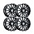 Roda Hostile Typhoon  H123  20x10  8x165.1  -19mm  Preto Fosco - Imagem 2