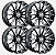 Roda Hostile Typhoon H123 22x10 6x139.7 -25mm Preto Fresado - Imagem 2