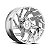 Roda Hostile Vortex H141 20x10 8x165.1 +19mm Cromada - Imagem 1