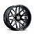 Roda Hostile Vulcan  H120  20x10  5x139.7  -19mm  Preto Fresado - Imagem 1