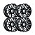 Roda Hostile Typhoon  H123  20x10  8x165.1  -19mm  Preto Fresado - Imagem 2
