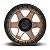 Roda Fuel Block D751  17x9  5x127  -12mm  Bronze Borda Preta - Imagem 3