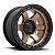 Roda Fuel Block D751  17x9  5x127  -12mm  Bronze Borda Preta - Imagem 1