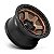 Roda Fuel Block D751  17x9  5x127  -12mm  Bronze Borda Preta - Imagem 2