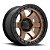 Roda Fuel Block D751  18x9 6x139.7  +20mm  Bronze c/ Borda Preto Fosco - Imagem 1