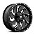 Roda Fuel Cleaver D574  20x9  6x135/6139.7  +1mm  Preto Brilhante Fresado - Imagem 1