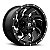 Roda Fuel Cleaver D574  20x9  8x165.1  +1mm Preto Brilhante Fresado - Imagem 1