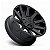 Roda Fuel Contra D437  20x9  6x135/6x139.7  +19mm Preto Fosco - Imagem 2