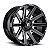 Roda Fuel Contra D615  20x9  8x165.1  +20mm  Preto Brilhante Fresado - Imagem 1