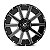 Roda Fuel Contra D616  20x09  8x165.1   +20mm  Preto Fosco Fresado - Imagem 2