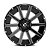 Roda Fuel Contra D616 20x09  8x165.1  +1mm  Preto  Fosco Fresado - Imagem 2