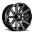Roda Fuel Contra D616 20x09  8x165.1  +1mm  Preto  Fosco Fresado - Imagem 1
