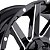 Roda Fuel Contra D616 20x09  8x165.1  +1mm  Preto  Fosco Fresado - Imagem 4