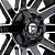 Roda Fuel Contra D616 20x09  8x165.1  +1mm  Preto  Fosco Fresado - Imagem 5