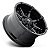 Roda Fuel Coupler D575 20x10 8x165.1 -12mm  Preto Brilhante - Imagem 3