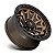 Roda Fuel Covert D696 17x9 8x165,1 +1mm  Bronze c/ Preta - Imagem 2