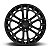 Roda Fuel Heater D718 18x9 6x139.7 +1mm  Preto Fosco - Imagem 3