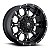Roda Fuel Krank D517 17x9 8x165.1  +1mm  Preto Brilhante Fresado - Imagem 1
