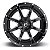 Roda Fuel Maverick D538 22x12 8x165.1 -44mm  Preto Fosco Fresado - Imagem 2