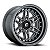 Roda Fuel Nitro D668 17x9 6x139.7 -12mm  Cinza Fosco - Imagem 1