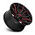 Roda Fuel Rage 20x9 6x135/6x139.7 +1mm Preto Fosco c/  Vermelho Fresado - Imagem 2