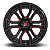 Roda Fuel Rage D712 20x10 5x127/5x139.7 -18mm Preto Brilhante c/ Vermelho - Imagem 2