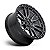 Roda Fuel Rebel D680 22x10 6x139.7 -13mm  Grafite Fosco Borda Preta - Imagem 2