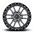 Roda Fuel Rebel D680 22x10 8x170  -18mm  Grafite Borda Preta - Imagem 3