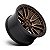 Roda Fuel Rebel D681  18x09  6x135  -12mm  Bronze Borda Preta - Imagem 2