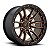 Roda Fuel Rebel D681 17x9 6x139.7  +1mm  Bronze Borda Preta - Imagem 1