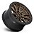 Roda Fuel Rebel D681 20x9 8x165.1  +1mm  Bronze Borda Preta - Imagem 2