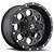 Roda Fuel Revolver D525  15x10  5x114/5x120  -43mm Preto Brilhante Fresado - Imagem 1