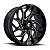 Roda Fuel Runner D741 22x10 8x165.1 -18mm  Preto Brilhante Fresado - Imagem 1