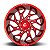 Roda Fuel Runner D742 22x10 6x139.7 -18mm Vermelho - Imagem 3