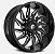 Roda Fuel Saber D744 20x09 8x165.1 +20mm Preto Brilhante Fresado - Imagem 1