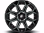 Roda Fuel Siege D704 18x9 6x139.7 -12mm  Preto Brilhante Fresado - Imagem 3
