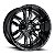 Roda Fuel Sledge D595 22x9.5 6x135/6x139.7 +19mm  Preto Brilhante Fresado - Imagem 1