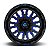 Roda Fuel Stroke D645 20x9 8x165.1  +20mm  Preto Brilhante Fresado Azul - Imagem 2