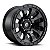 Roda Fuel Tactic D630 17x9 5x127  -12mm   Preto Fosco - Imagem 1
