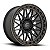 Roda Fuel Trigger D759 20x9 6x139.7 +1mm  Preto Fosco  Bronze Fresado - Imagem 1