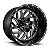 Roda Fuel Triton D581 18x9 8x165.1 -12mm   Preto Brilhante Fresado - Imagem 1