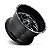 Roda Fuel Triton D581 18x9 8x165.1 -12mm   Preto Brilhante Fresado - Imagem 2