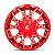 Roda Fuel Twitch D771 20x9 6x135/6x139.7 +1mm  Vermelho Brilhante Fresado - Imagem 3