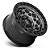 Roda Fuel Unit Fake Beadlock D784  17x9  5x127  -12mm  Cinza Borda Preta - Imagem 2