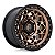 Roda Fuel Unit Fake Beadlock D785  17x9  6x139.7  +1mm  Bronze Borda Preta - Imagem 1
