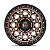 Roda Fuel Unit Fake Beadlock D785  17x9  6x139.7  +1mm  Bronze Borda Preta - Imagem 3