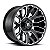 Roda Fuel Warrior D623 20x10 6x135/6x139.7 -18mm  Preto Brilhante Fresado - Imagem 1